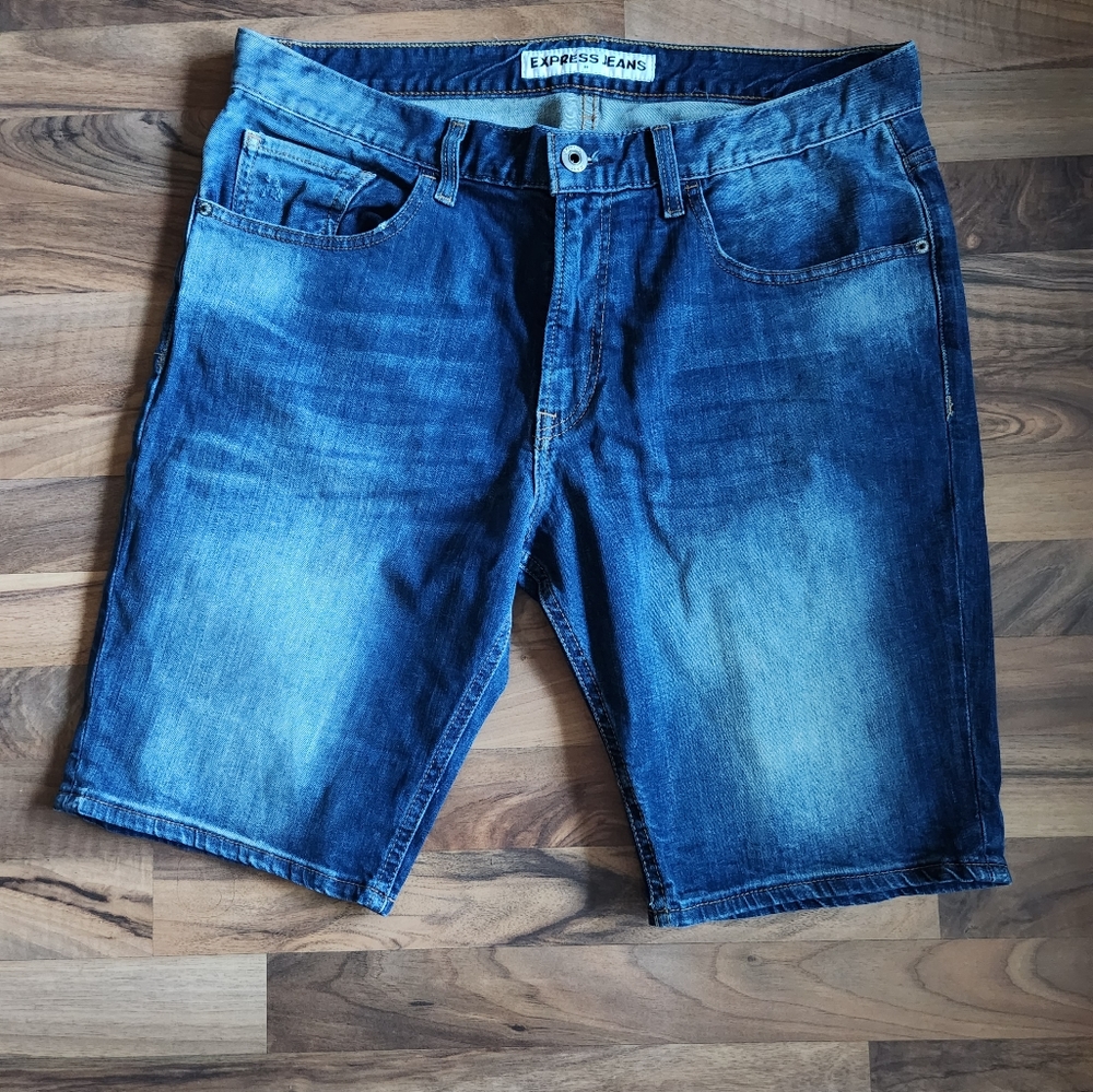 Mens Express Jean Shorts 36